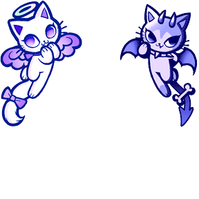 Gatinhos roxos
